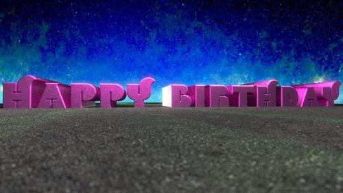 Happy Birthday Text preview image